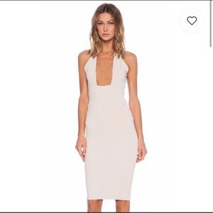 Nookie revolve dress size medium in blush/nude